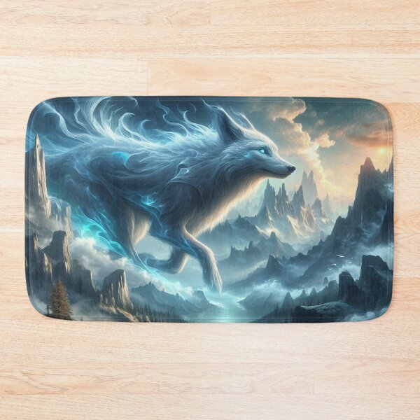 Item preview,  Wolf, river, trees designed and sold by Redbdon.
