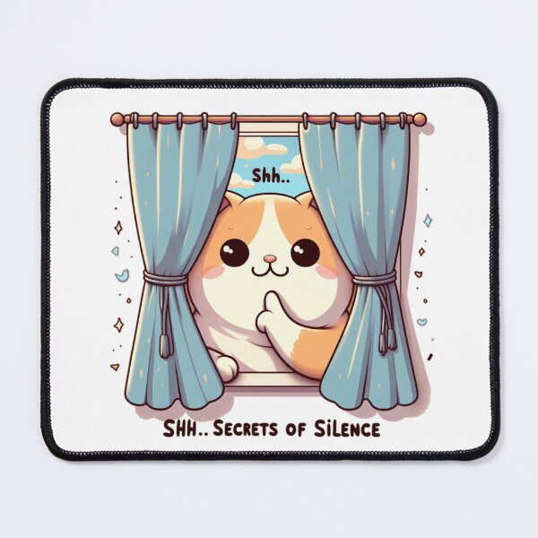 Item preview,  Cat says Shhh... secrets of silence  designed and sold by Coollzone.