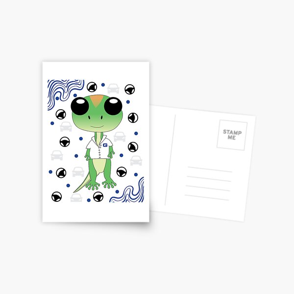 Item preview, Car Insurance Gecko Mascot Kawaii designed and sold by carlyscreations.