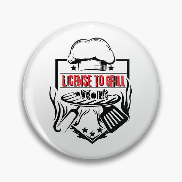 Item preview, License to grill  designed and sold by PurrfectJourney.