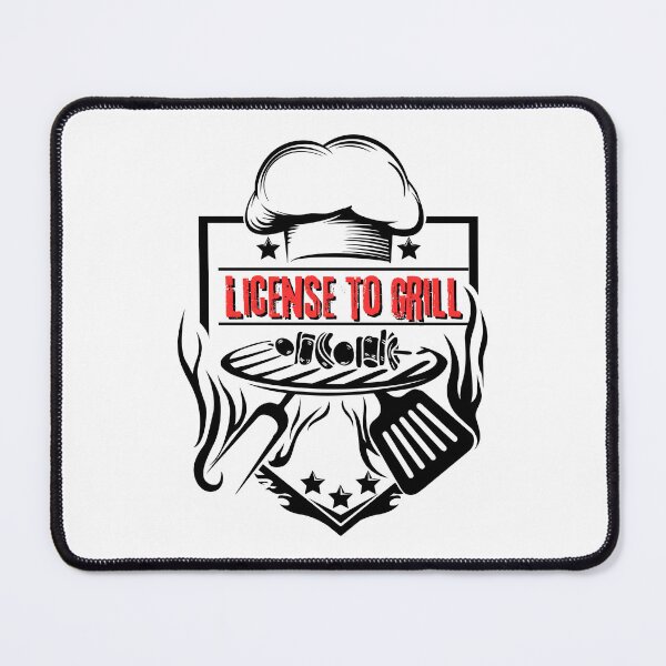 Item preview, License to grill  designed and sold by PurrfectJourney.