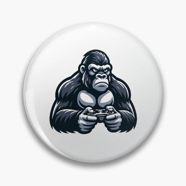 Item preview, Gamer Gorilla with Controller - Intense and Fun Gaming designed and sold by Akioos.