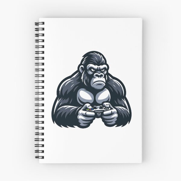 Artikelvorschau, Gamer Gorilla mit Controller - Intensives und unterhaltsames Gaming entworfen und verkauft von Akioos.