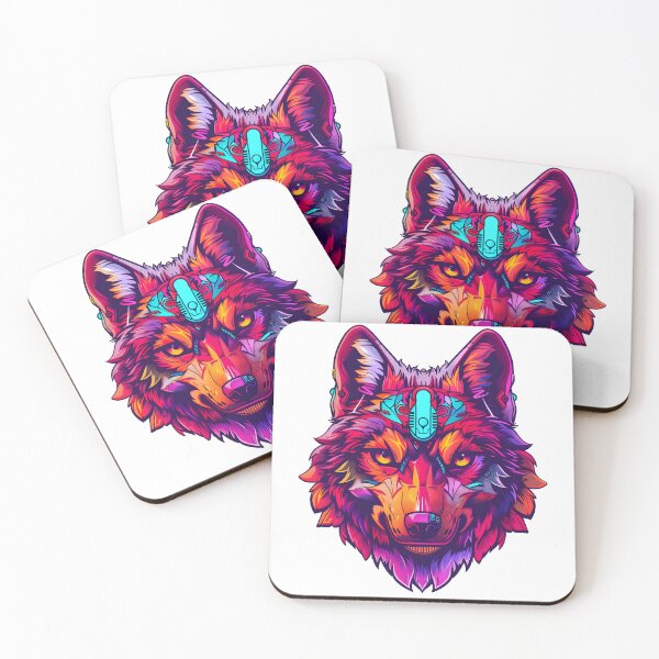 Item preview, cyberpunk wolf (ai art) designed and sold by marco2r.