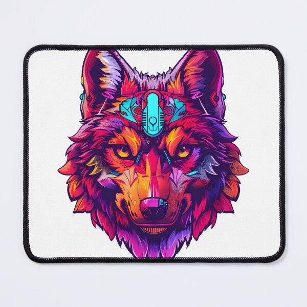 Item preview, cyberpunk wolf (ai art) designed and sold by marco2r.