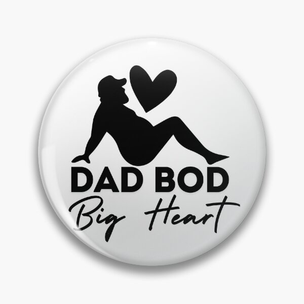 Item preview,  Funny Fathers Day  Dad Bod big heart Father Figure Funny Papa  designed and sold by MotivaChic.
