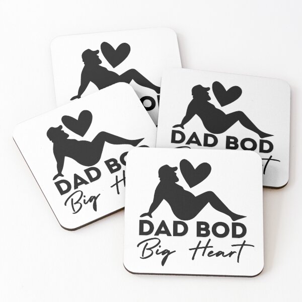 Item preview,  Funny Fathers Day  Dad Bod big heart Father Figure Funny Papa  designed and sold by MotivaChic.