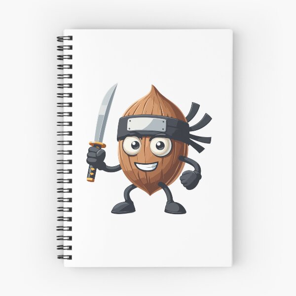 Item preview, Ninja Coconut with Sword - Fun and Quirky Character designed and sold by Akioos.