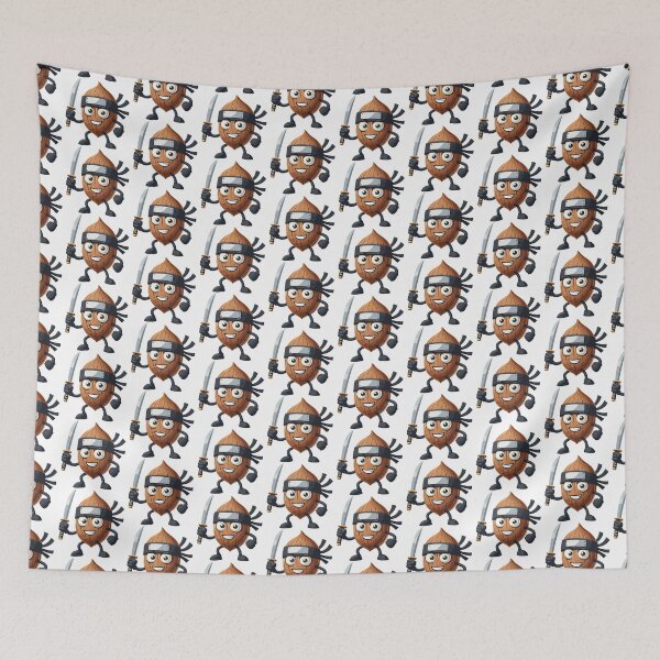 Item preview, Ninja Coconut with Sword - Fun and Quirky Character designed and sold by Akioos.