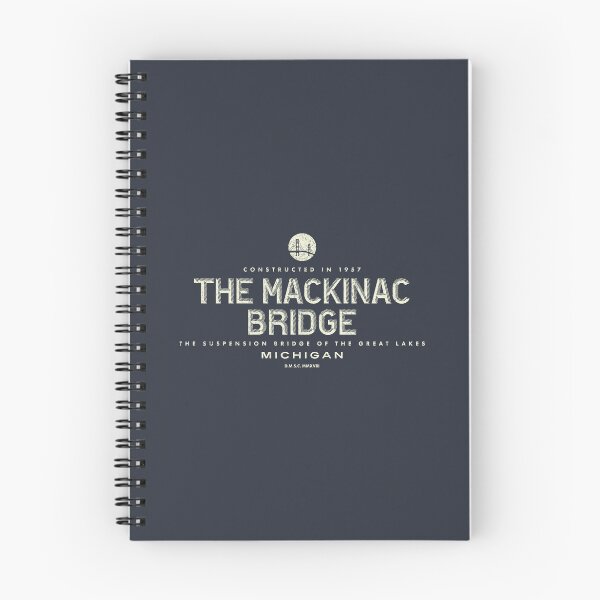 Item preview, Mackinac Bridge Michigan - Bridge of the Great Lakes designed and sold by deadmansupplyco.