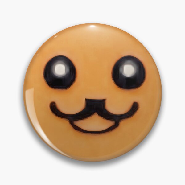 Item preview, mustachioed smiley face designed and sold by T-D-R.