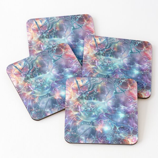 Item preview, Geeky Nerdy Glowing Rainbow Neural Network Synapses designed and sold by GroovyPixels.