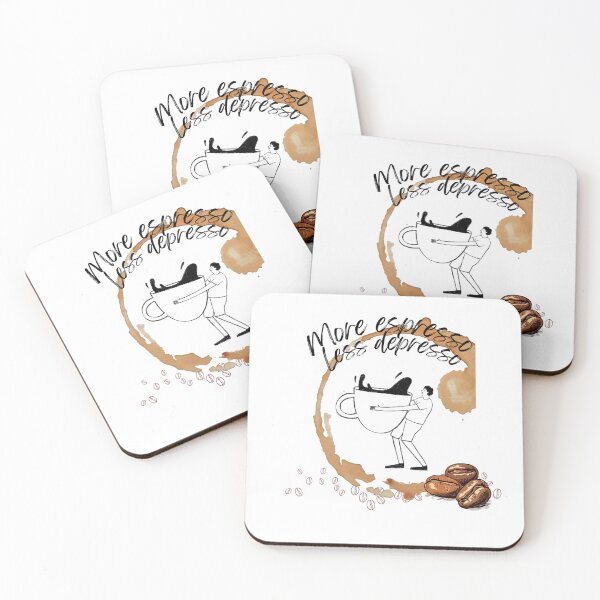 Item preview, More espresso, less depresso  designed and sold by MisiuKolorowy.