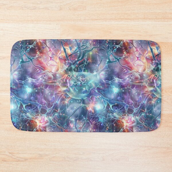 Item preview, Geeky Nerdy Glowing Rainbow Neural Network Synapses designed and sold by GroovyPixels.