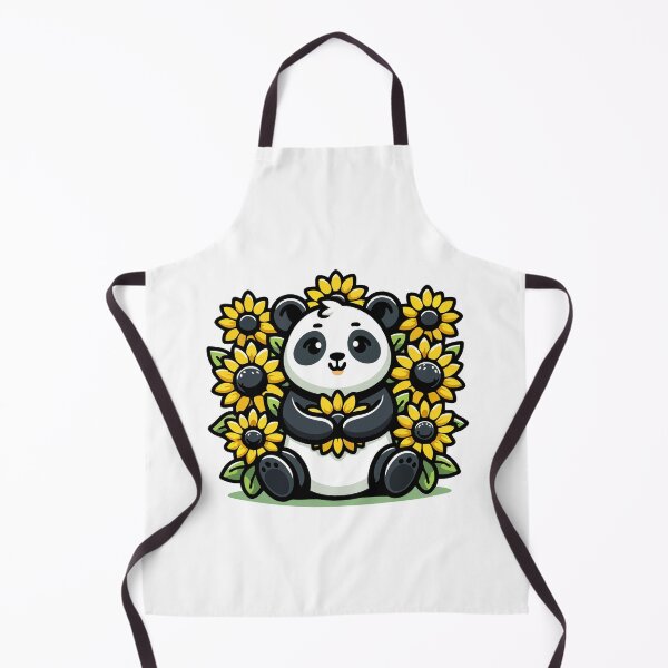 Item preview, Adorable Panda with Sunflowers - Cute and Cheerful Animal designed and sold by Akioos.