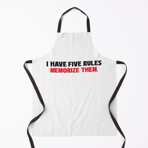 Item preview, I Have Five Rules Memorize Them. designed and sold by ZenStitchMotifs.