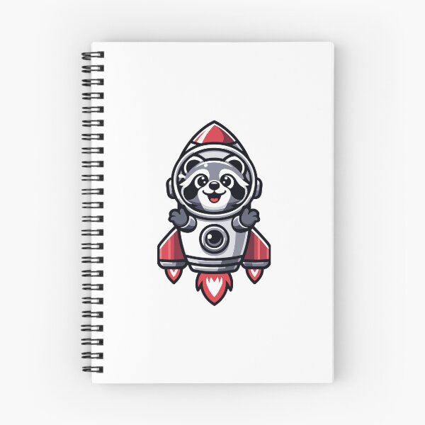 Item preview, Space Raccoon in Rocket Ship - Cute and Fun Astronaut Animal designed and sold by Akioos.