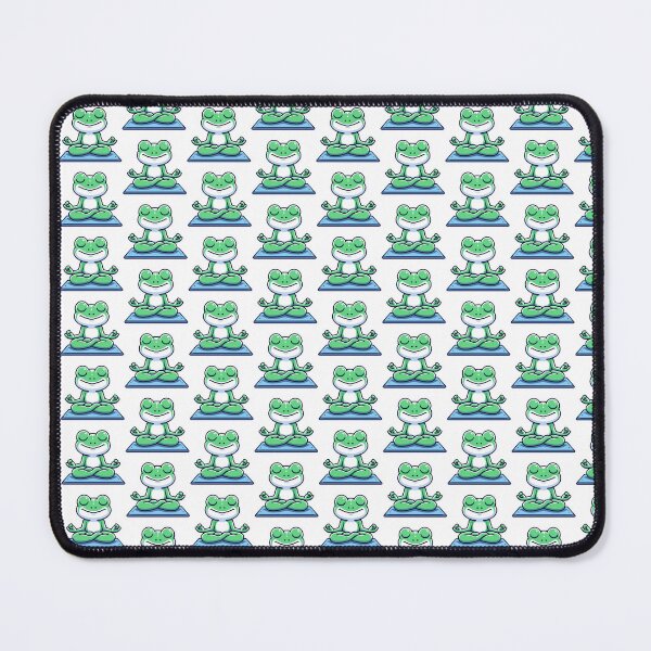 Item preview, Zen Frog Meditating on Yoga Mat - Peaceful and Cute Animal designed and sold by Akioos.