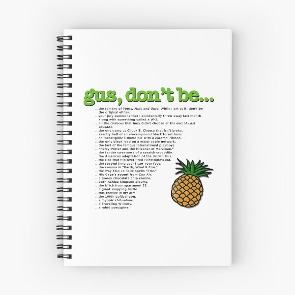 Item preview, Psych - Gus, Don't Be... (white background) designed and sold by The Shop @ Freaking Narnia.