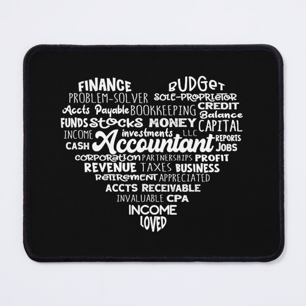Item preview, Heart Accountant Word Cloud designed and sold by jitterfly.