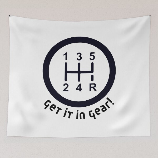 Item preview, Get it in Gear! designed and sold by LyndaNoel Design.