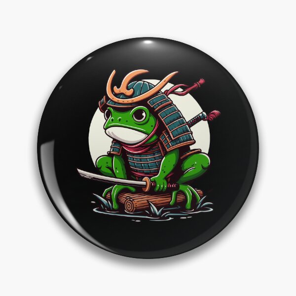 Item preview, Samurai Frog: The Martial Master of the Pond designed and sold by Designowner.