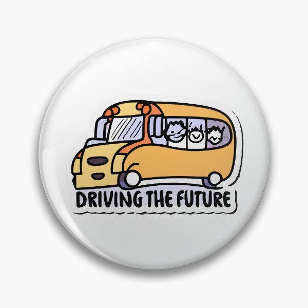 Item preview, Driving the Future - Cheerful School Bus and Children designed and sold by NiftyWrx.