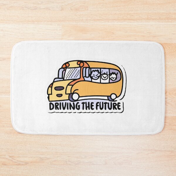 Item preview, Driving the Future - Cheerful School Bus and Children designed and sold by NiftyWrx.