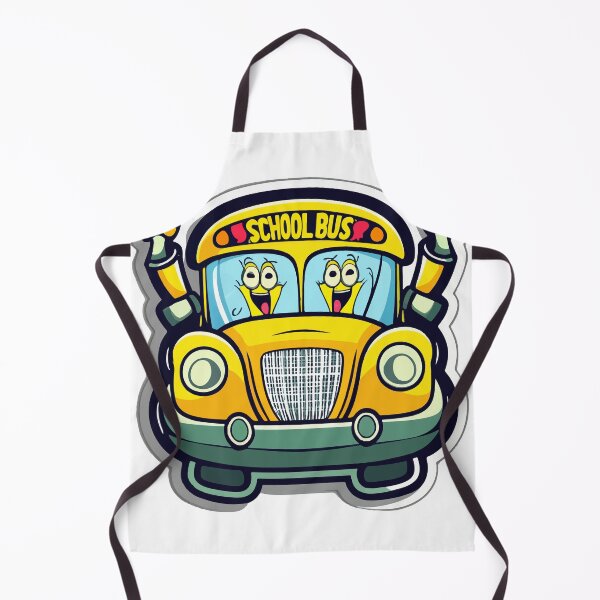 Item preview, Cheerful Yellow School Bus Character designed and sold by NiftyWrx.