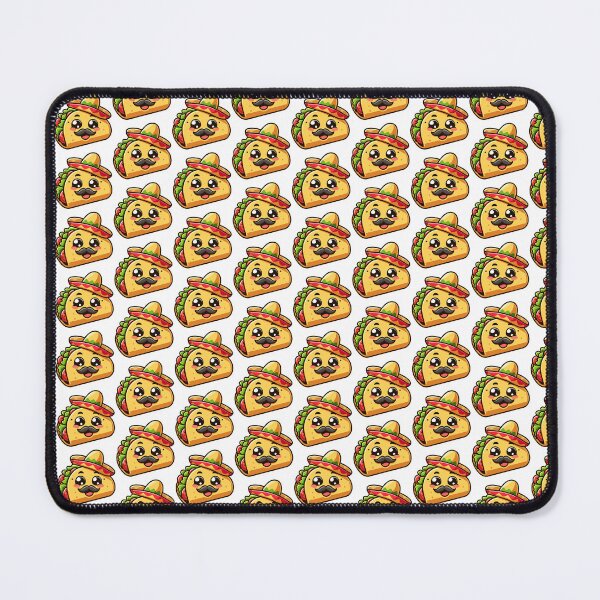 Item preview, Cute Taco with Sombrero and Mustache - Fun Mexican Food designed and sold by Akioos.
