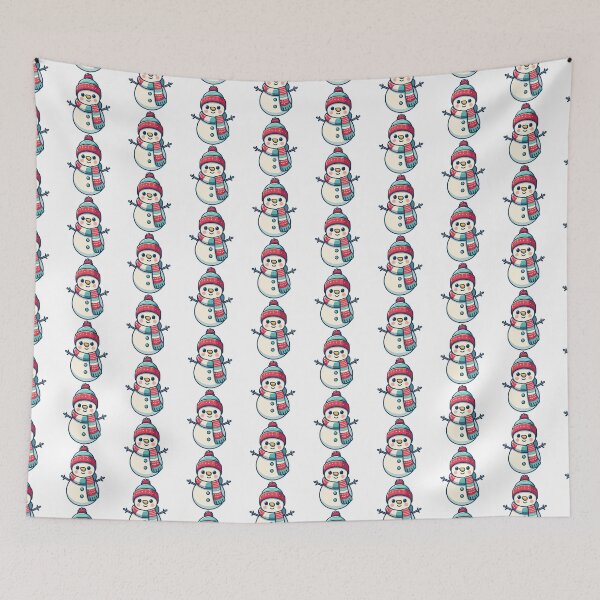 Item preview, Cute Snowman in Winter Hat and Scarf - Festive Holiday designed and sold by Akioos.
