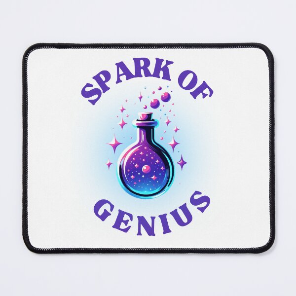Item preview, Magical Bottle & "Spark of Genius" (White Background) designed and sold by MusesWhispers.