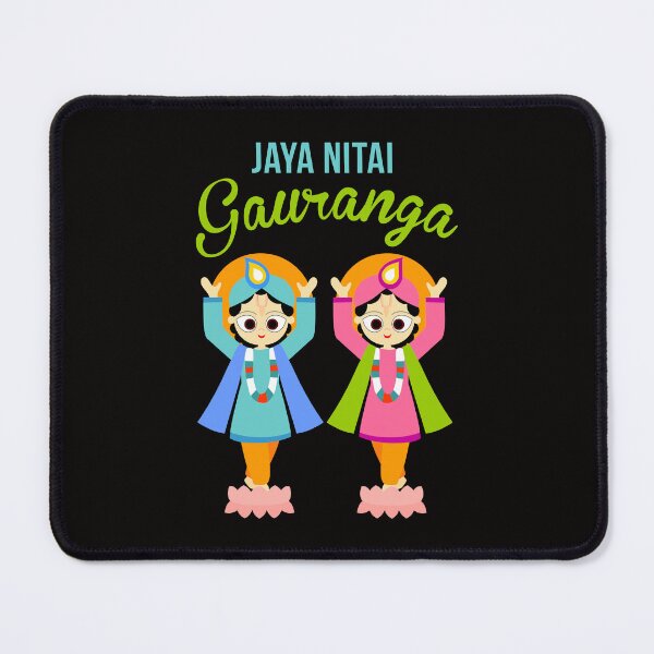 Item preview, Nitai Gauranga Haribol designed and sold by CowCanvas.