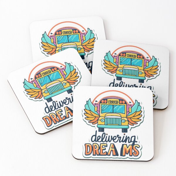 Item preview, Delivering Dreams Winged School Bus Badge designed and sold by NiftyWrx.