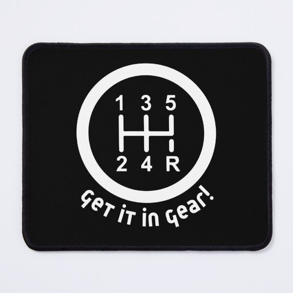 Item preview, Get it in Gear! (White) designed and sold by LyndaNoel Design.