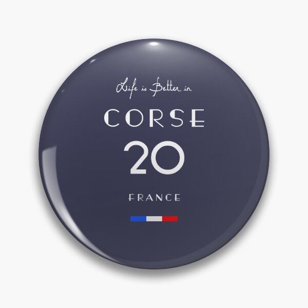 Item preview, Life is better in CORSE Number 20 Corsica France designed and sold by frenchsalsa.