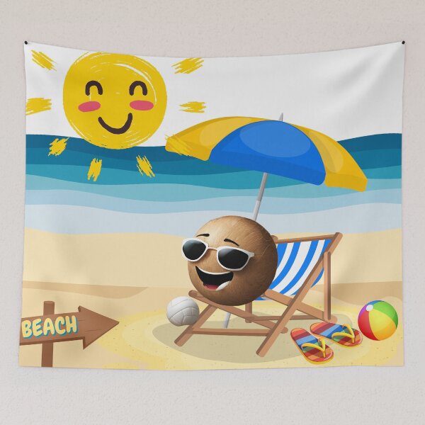 Item preview, coconut beach lovers designed and sold by Yeyishop.