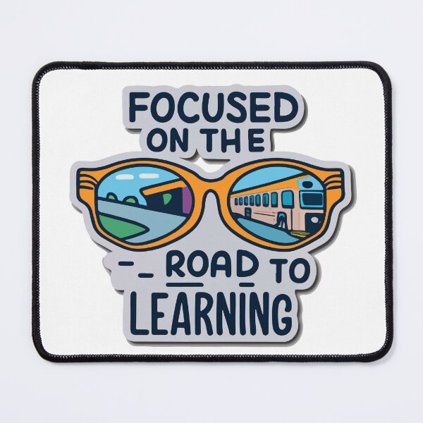 Item preview, Road to Learning - School Bus Driver Reflection designed and sold by NiftyWrx.