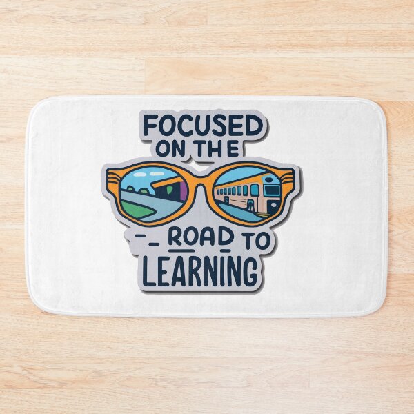 Item preview, Road to Learning - School Bus Driver Reflection designed and sold by NiftyWrx.