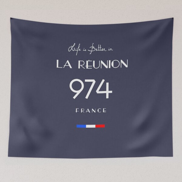 Item preview, Life is better in LA RÉUNION Number 974 Outre-mer France designed and sold by frenchsalsa.