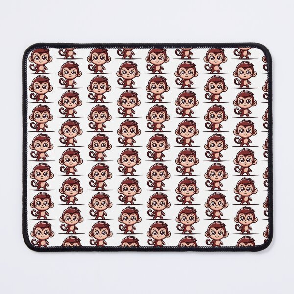 Item preview, Adorable Chibi Monkey with Big Eyes and Cute Smile designed and sold by Akioos.