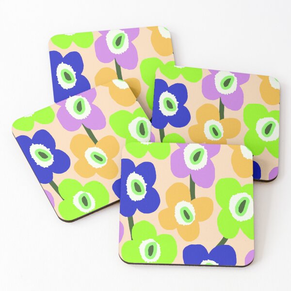 Item preview, Bold Modern Scandinavian Floral Pattern in Summer Colors designed and sold by Deutschic.