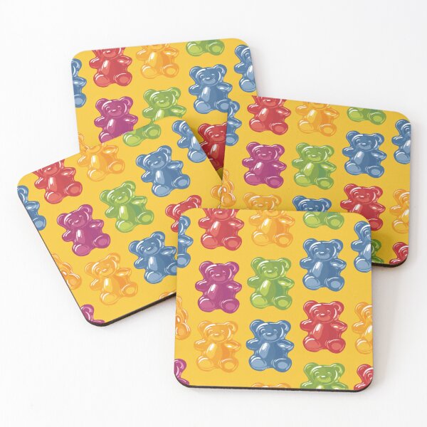 Item preview, Colorful Gummy Bear Pattern designed and sold by NicolasGlowArt.