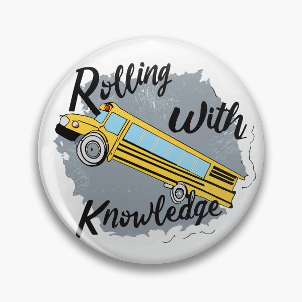 Item preview, Rolling with Knowledge - School Bus Wheel Motivation designed and sold by NiftyWrx.