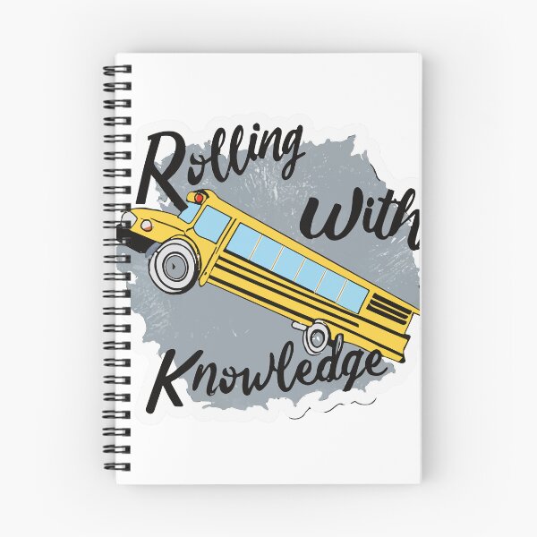 Item preview, Rolling with Knowledge - School Bus Wheel Motivation designed and sold by NiftyWrx.