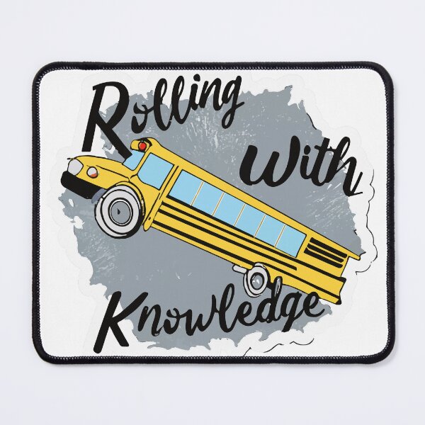 Item preview, Rolling with Knowledge - School Bus Wheel Motivation designed and sold by NiftyWrx.