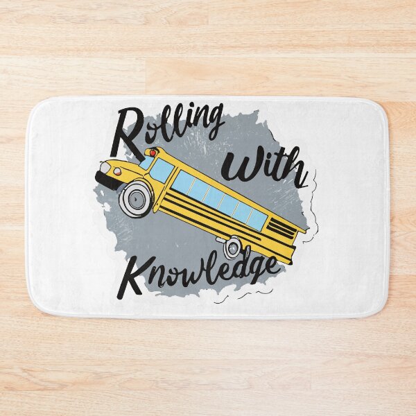 Item preview, Rolling with Knowledge - School Bus Wheel Motivation designed and sold by NiftyWrx.