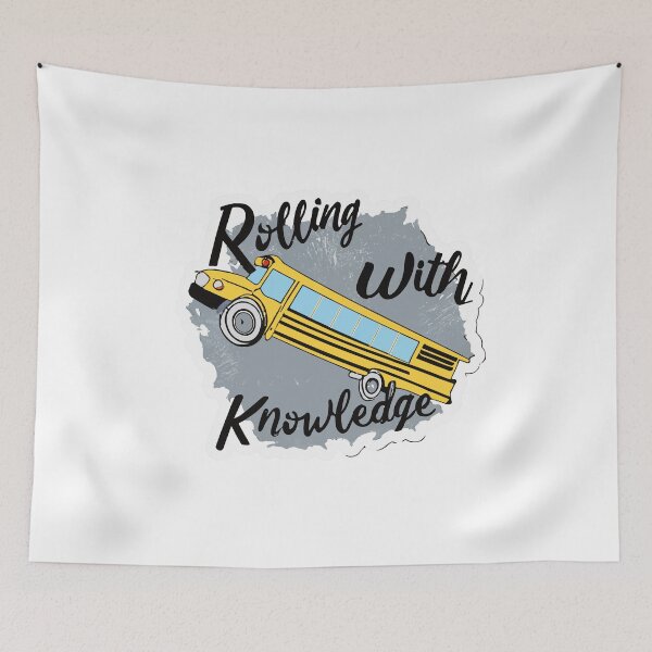 Item preview, Rolling with Knowledge - School Bus Wheel Motivation designed and sold by NiftyWrx.