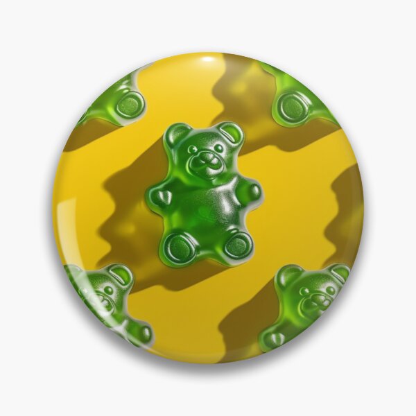 Item preview, Green Gummy Bear Pattern designed and sold by NicolasGlowArt.