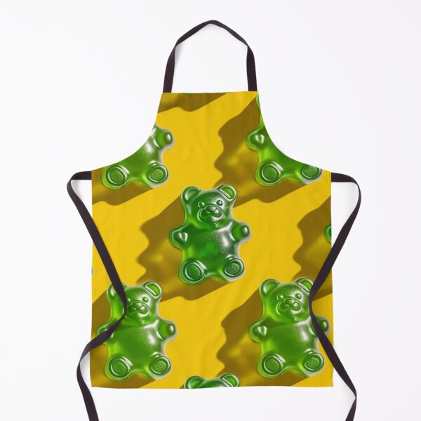 Item preview, Green Gummy Bear Pattern designed and sold by NicolasGlowArt.